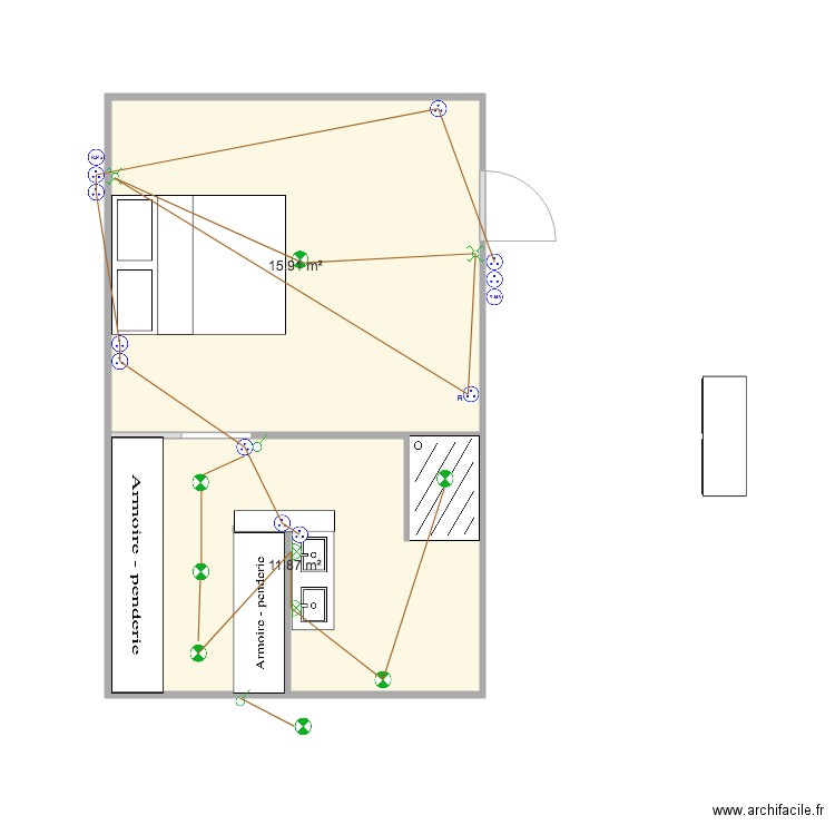 loving room config 2. Plan de 0 pièce et 0 m2