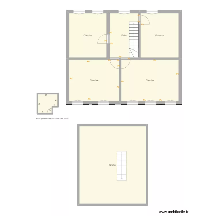 Croquis SC NICOL Etage. Plan de 