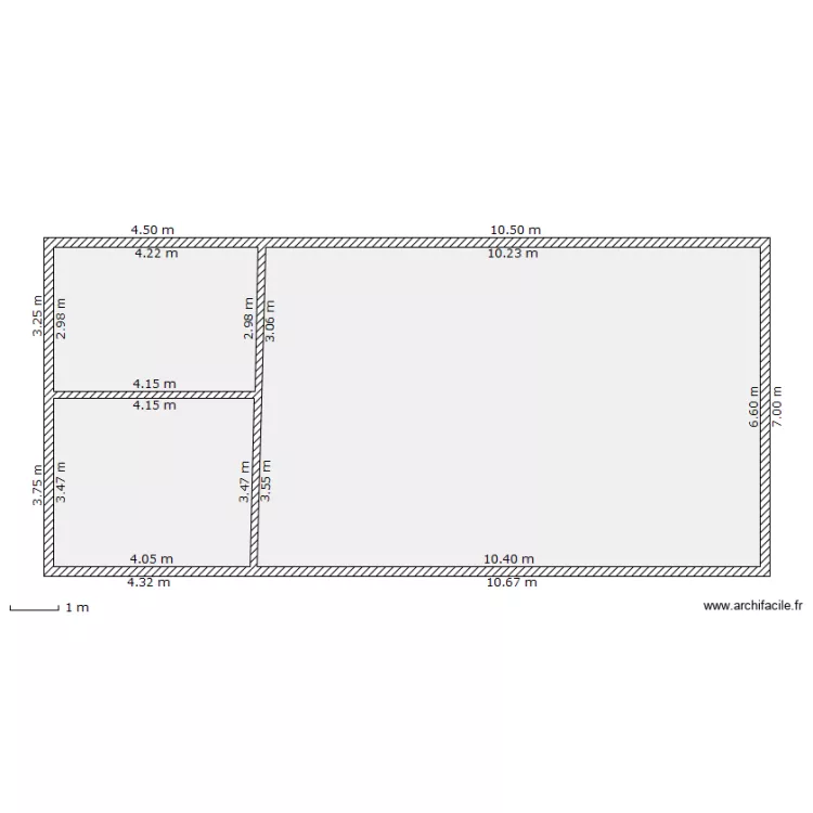 Cauche Appartement. Plan de 