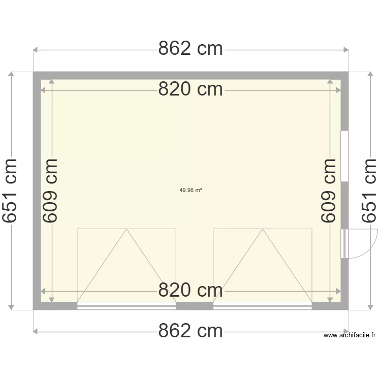 Garage 50m. Plan de Garage 50m. Plan de