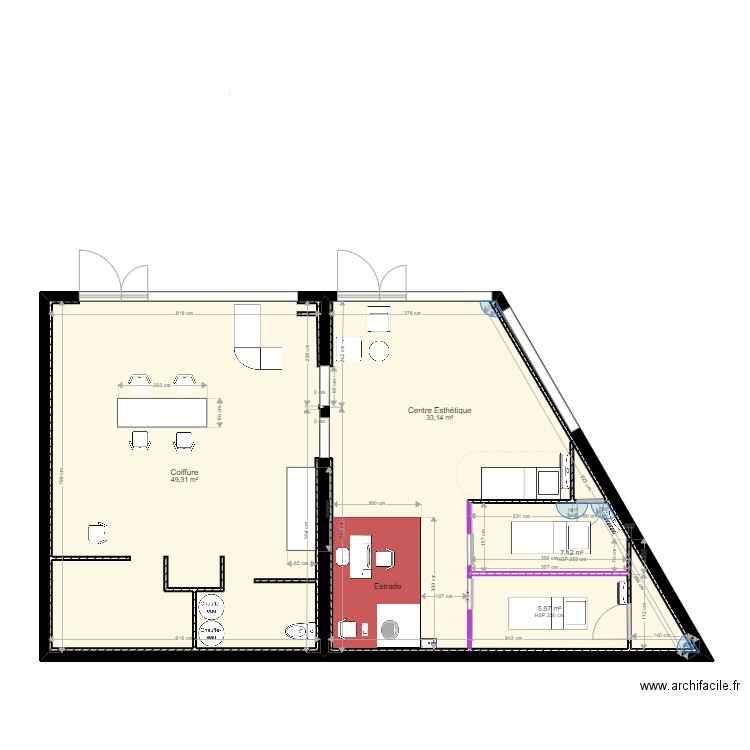 Artizanna. Plan de 4 pièces et 111 m2