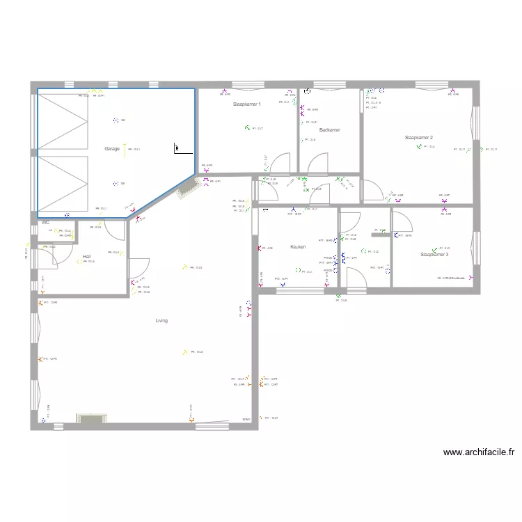 Lo&iuml;c beneden elec kringen gekleurd2. Plan de 