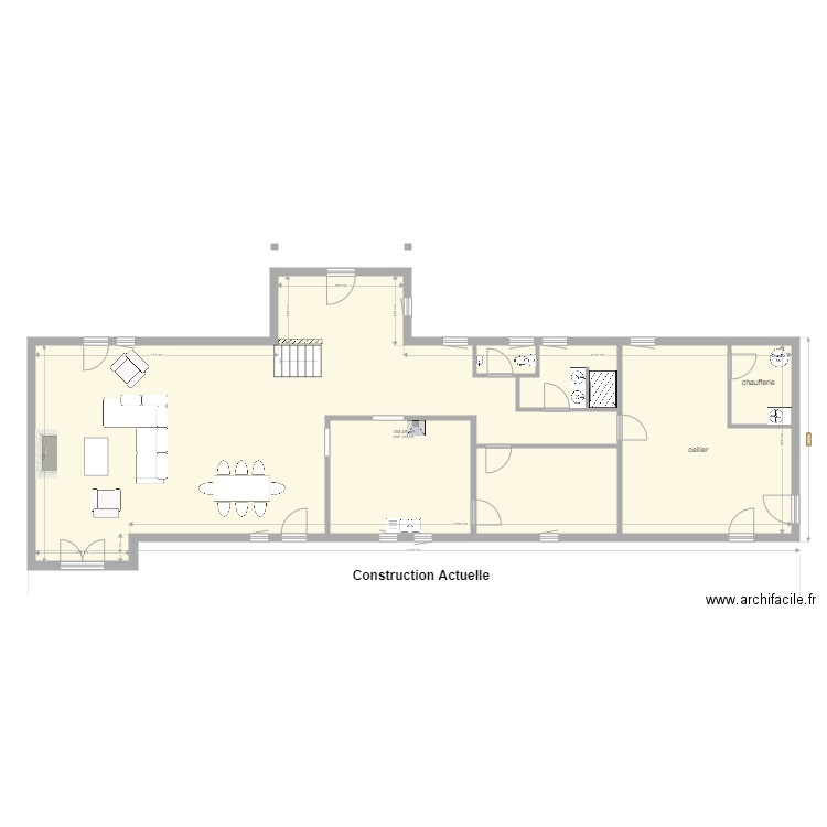 Plan des niveaux Rez de Chaussée Actuelle. Plan de 0 pièce et 0 m2