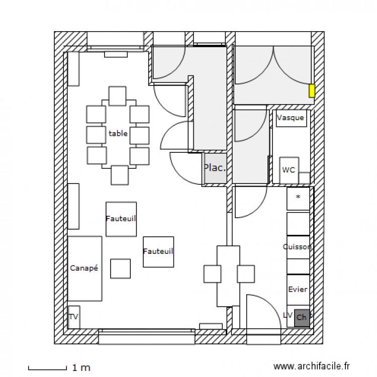 RC Projet V7 - Phase 1 - Deplcmt tabl elec. Plan de 0 pièce et 0 m2