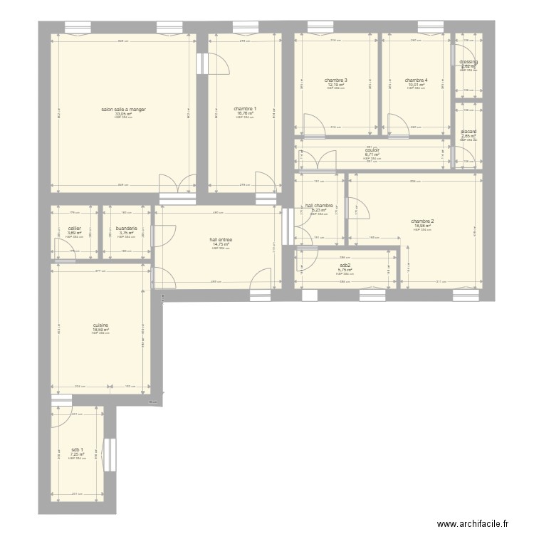 plan appart 180 m2 2. Plan de 0 pièce et 0 m2