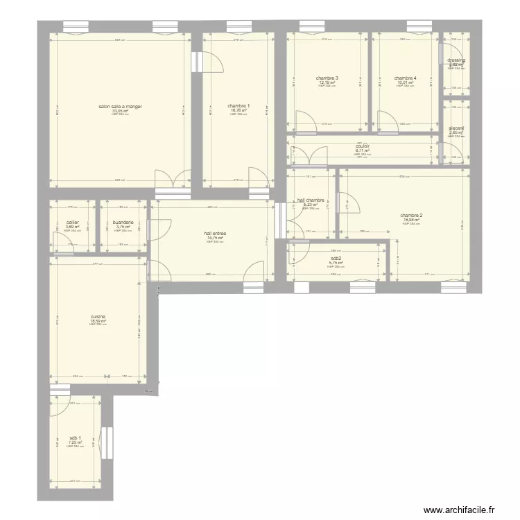plan appart 180 m2 2. Plan de 