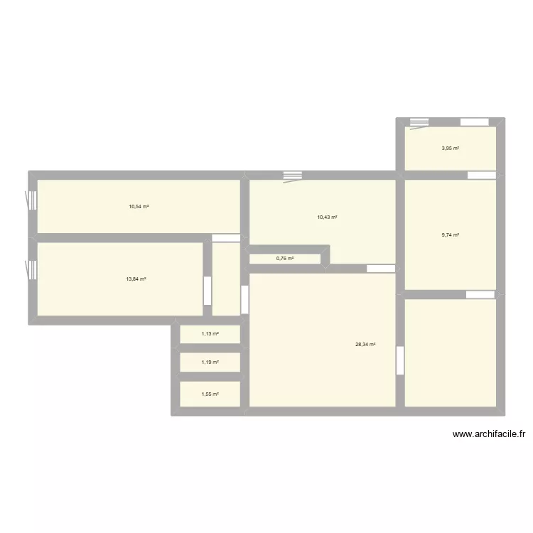 rocourt. Plan de 10 Pièces et 81 m²