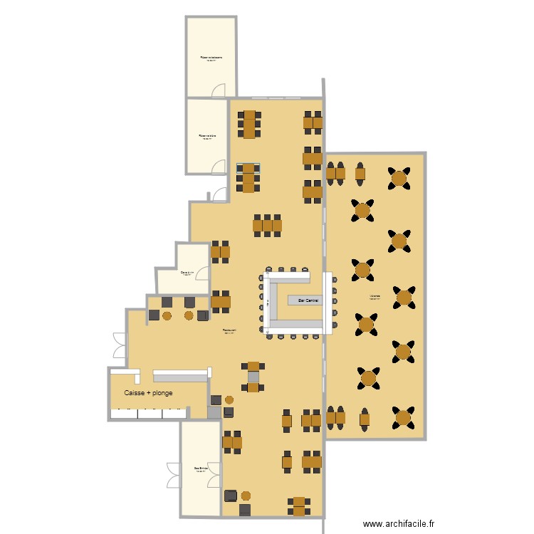 Bistrot Pampelonne Meyzieu. Plan de 0 pièce et 0 m2