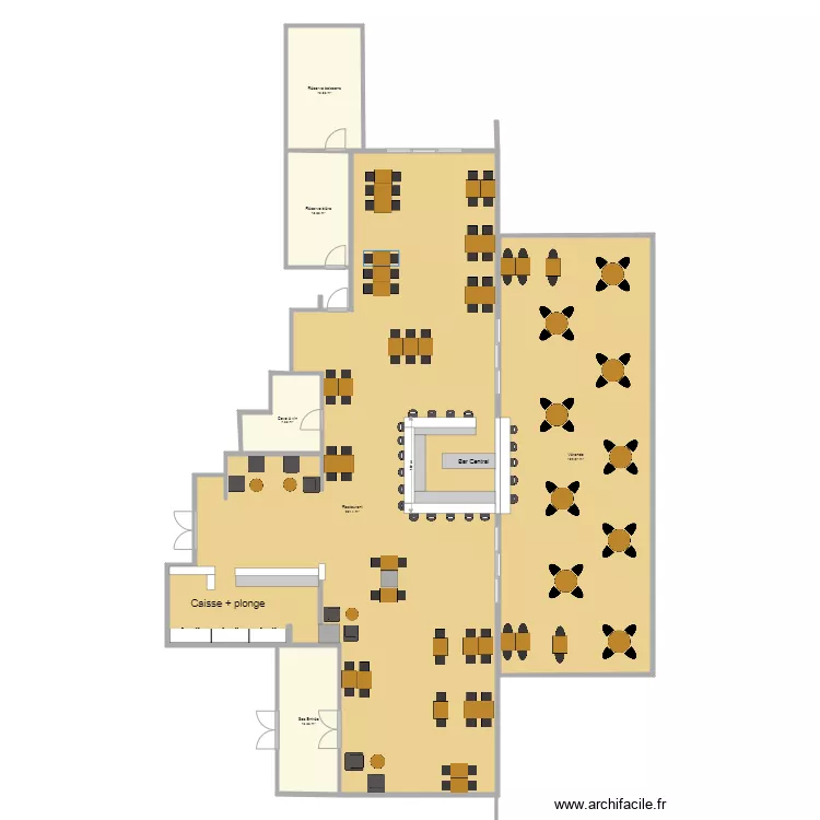 Bistrot Pampelonne Meyzieu. Plan de 