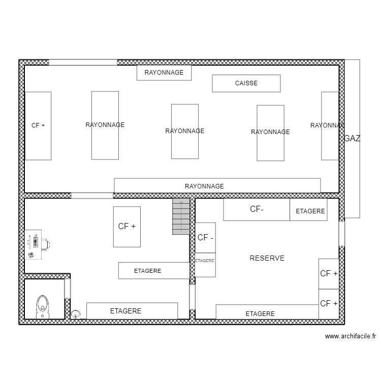 COOP BONNEUIL. Plan de 14 pièces et 328 m2