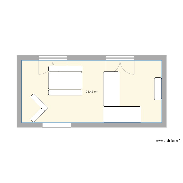 Le plan salon. Plan de 0 pièce et 0 m2