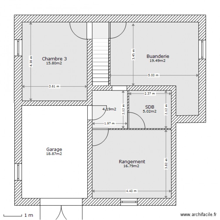 Maison bas - projet. Plan de 0 pièce et 0 m2