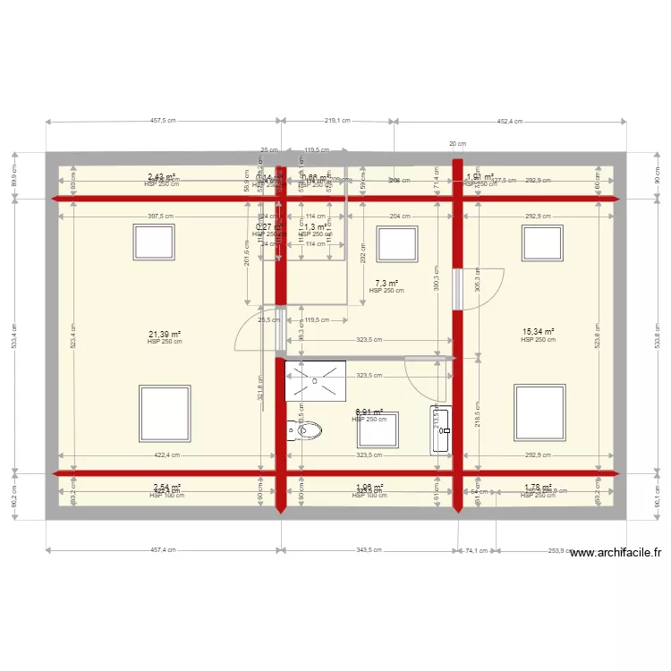 134 Romainville ETAGE 3. Plan de 134 Romainville ETAGE 3. Plan de