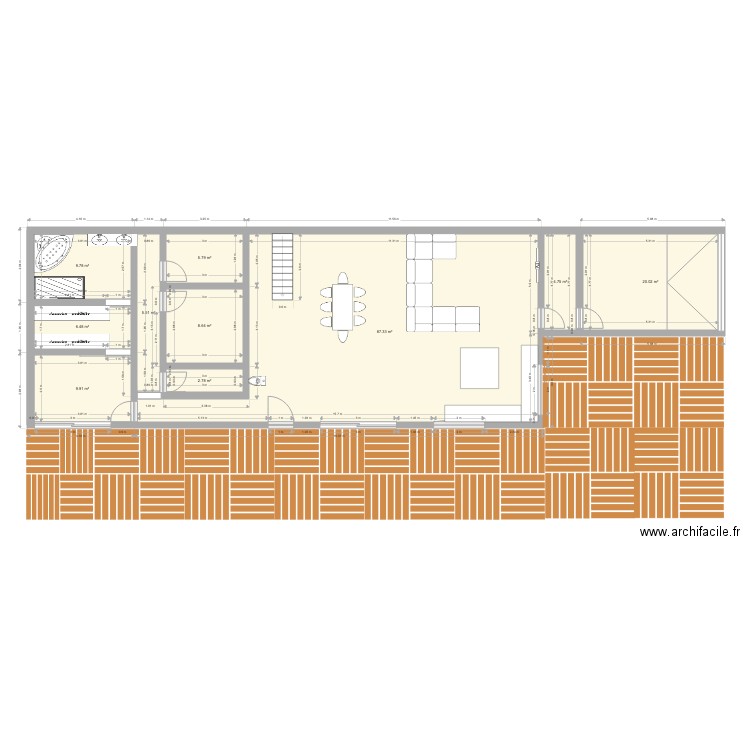 New maison. Plan de 0 pièce et 0 m2