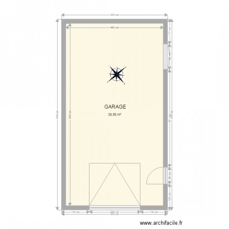 garage 9x5. Plan de 0 pièce et 0 m2