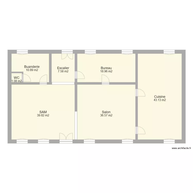 Rongeres  RDC. Plan de 