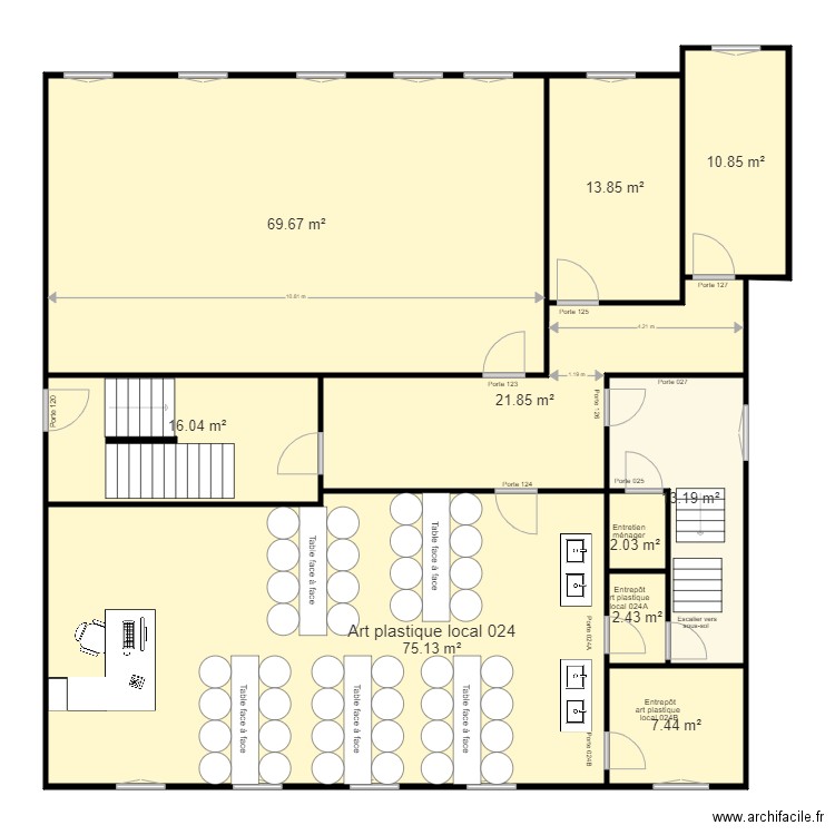 Aréa de robotique. Plan de 0 pièce et 0 m2