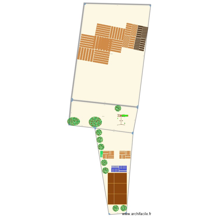 JARDIN 09082022. Plan de 3 pièces et 1000 m2