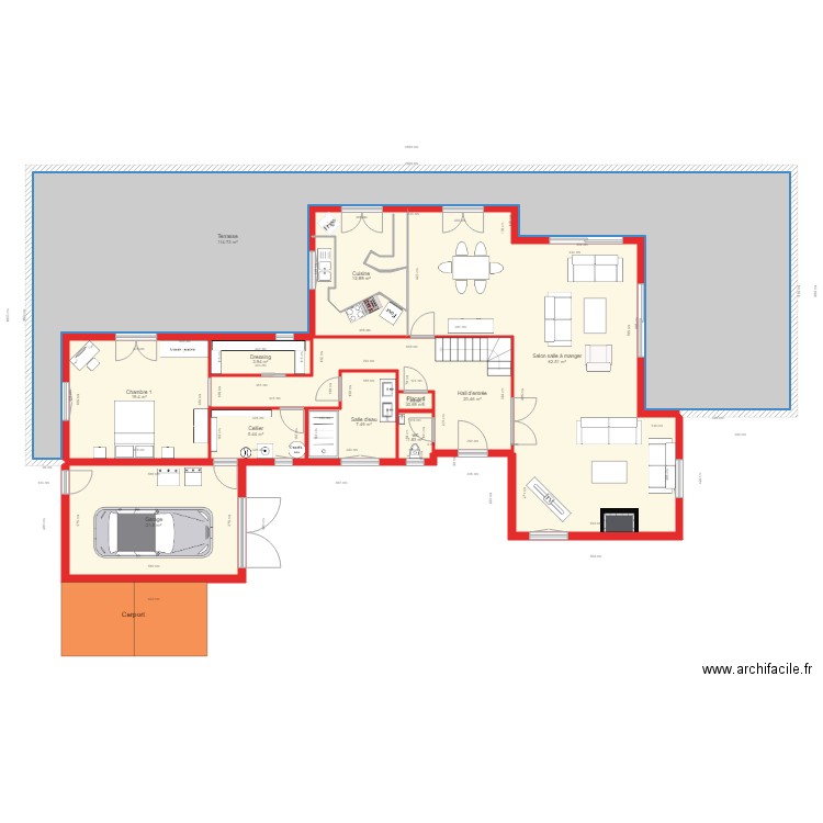 BI 2298 RDC coté. Plan de 0 pièce et 0 m2