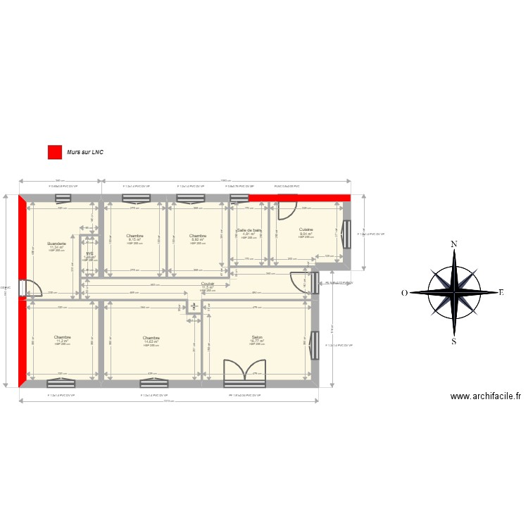 ML23019440. Plan de 10 pièces et 99 m2