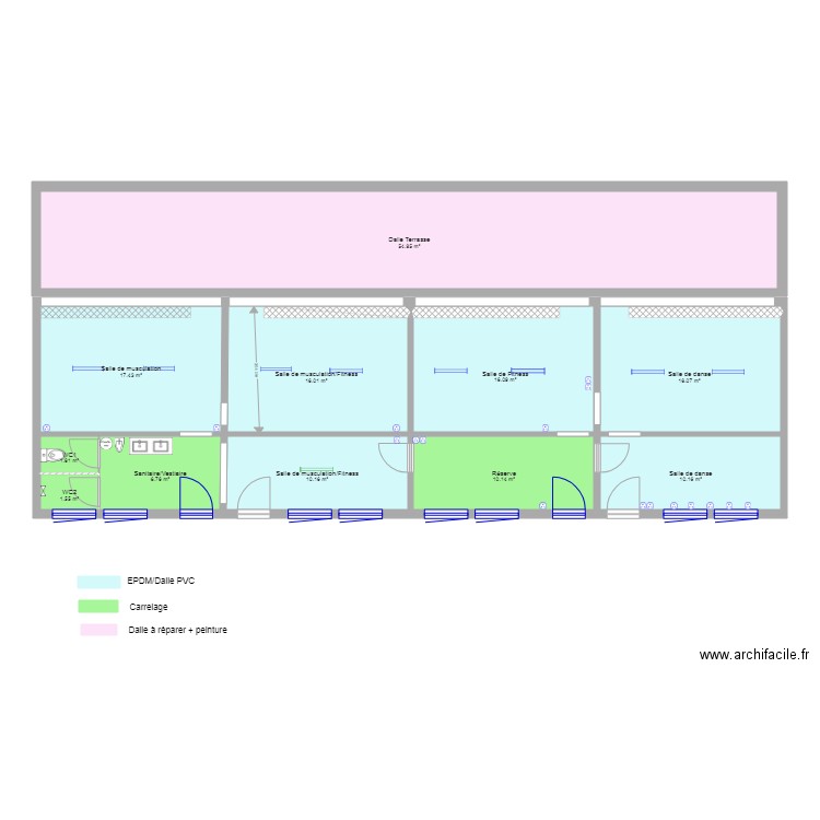 Lot revêtements sols. Plan de 0 pièce et 0 m2