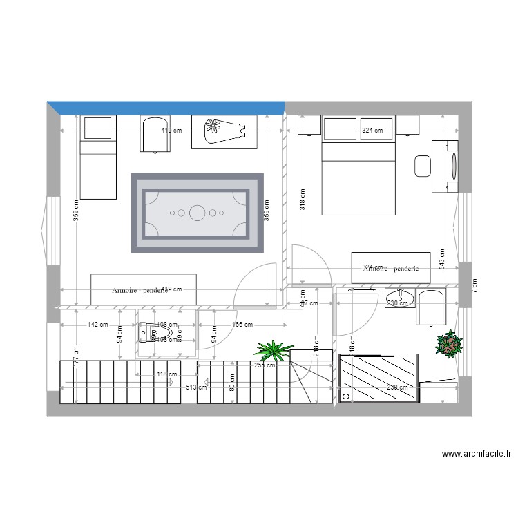 82 1er. Plan de 4 pièces et 40 m2