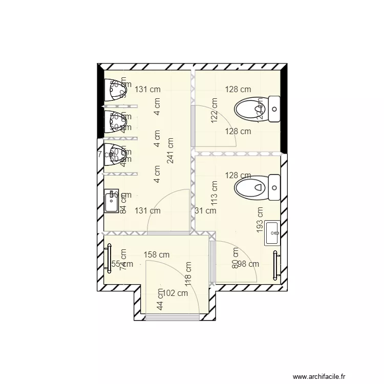 CDS SANITAIRES. Plan de 