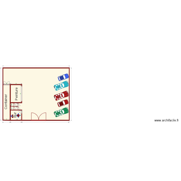 Quartier industriel frame. Plan de 8 pièces et 391 m2