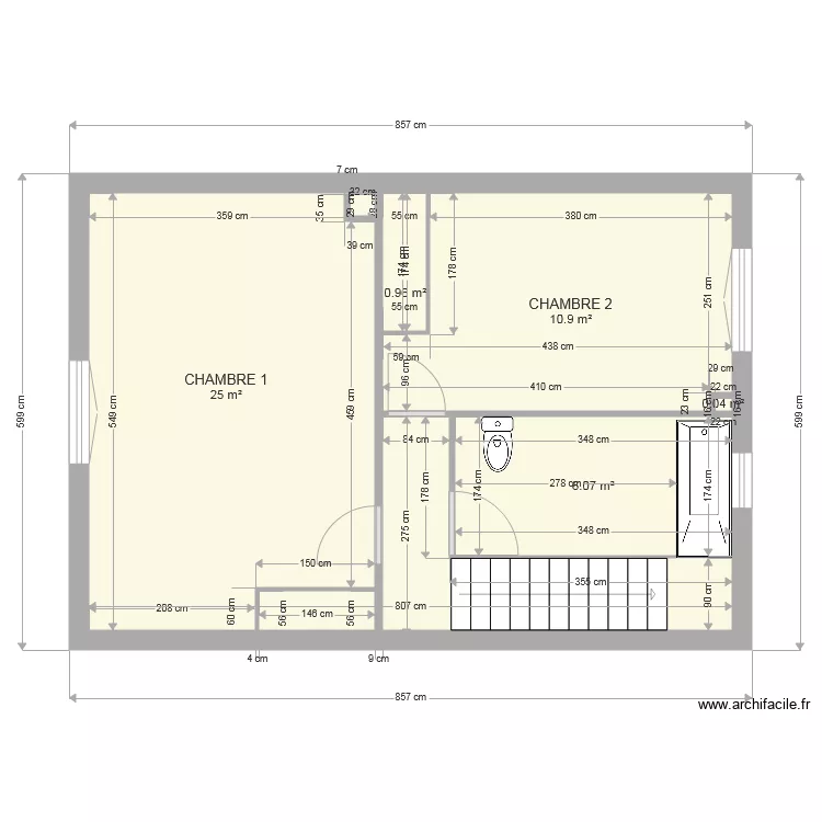 ETAGE MARIE ET LUDO. Plan de ETAGE MARIE ET LUDO. Plan de