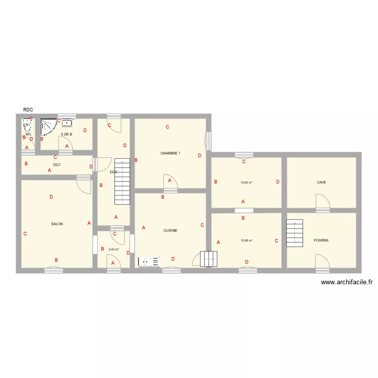 THAURY. Plan de THAURY. Plan de