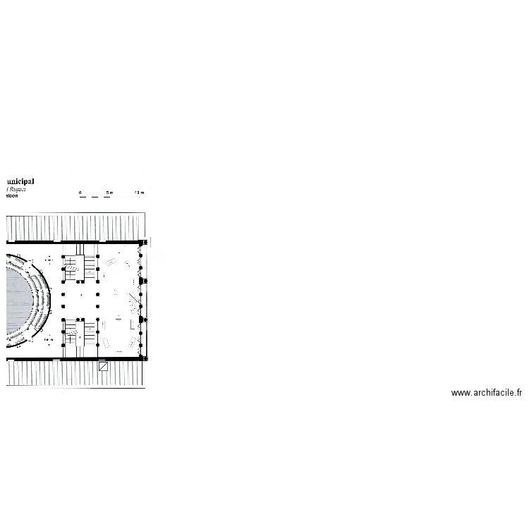 Plan Theatre Municipal. Plan de 0 pièce et 0 m2