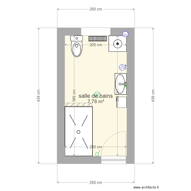 Farrio Sdb Rdc . Plan de 0 pièce et 0 m2