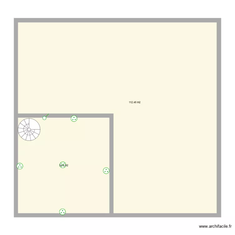 chambre parent r&eacute;seau. Plan de 