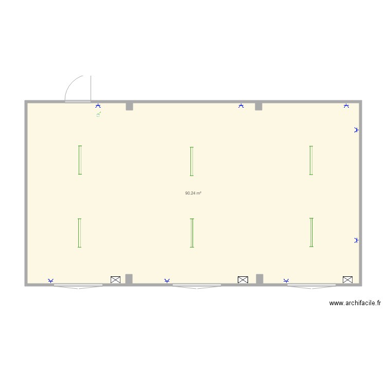 Assemblage de 3 modules standard. Plan de 0 pièce et 0 m2