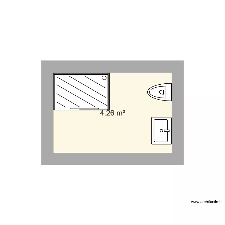 salle de bain . Plan de 