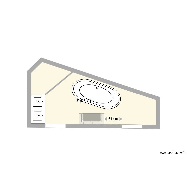 sdb cantegril. Plan de 0 pièce et 0 m2