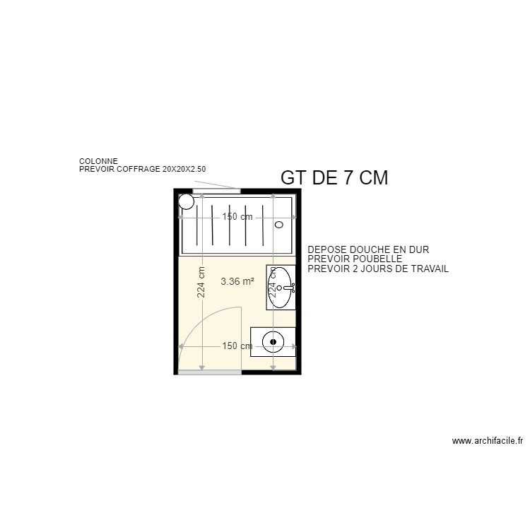 GAVORY YVETTE . Plan de 0 pièce et 0 m2