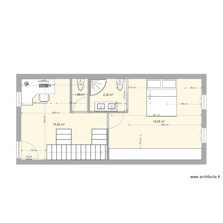 MuretBarry1EEscalier2. Plan de 0 pièce et 0 m2