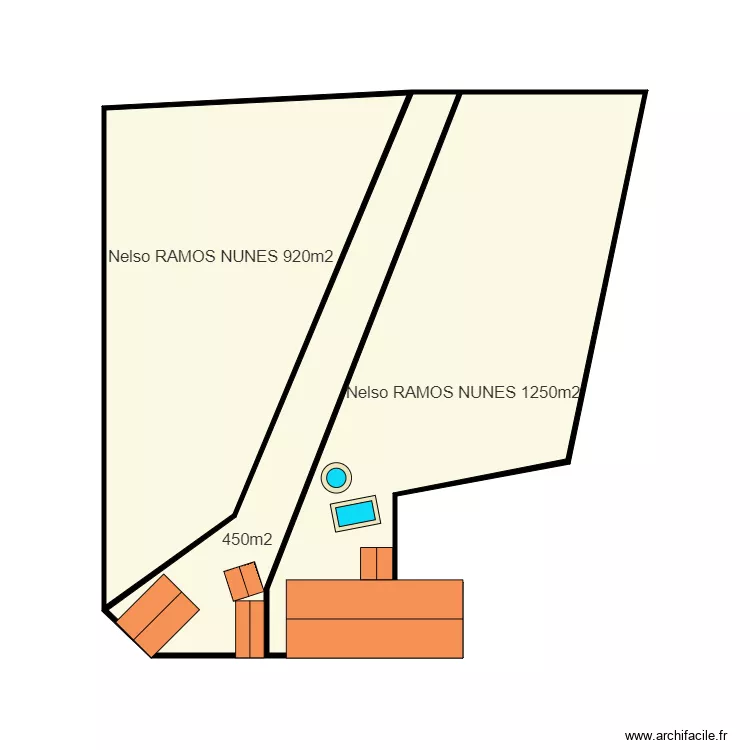 Plans terrains Portugal avant division. Plan de 