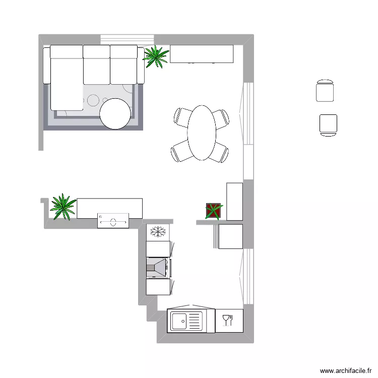 Appartement DjoDjo. Plan de 