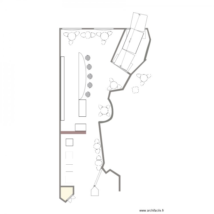 UNIVERS CAFE PLAN ENTREE PMR. Plan de 0 pièce et 0 m2