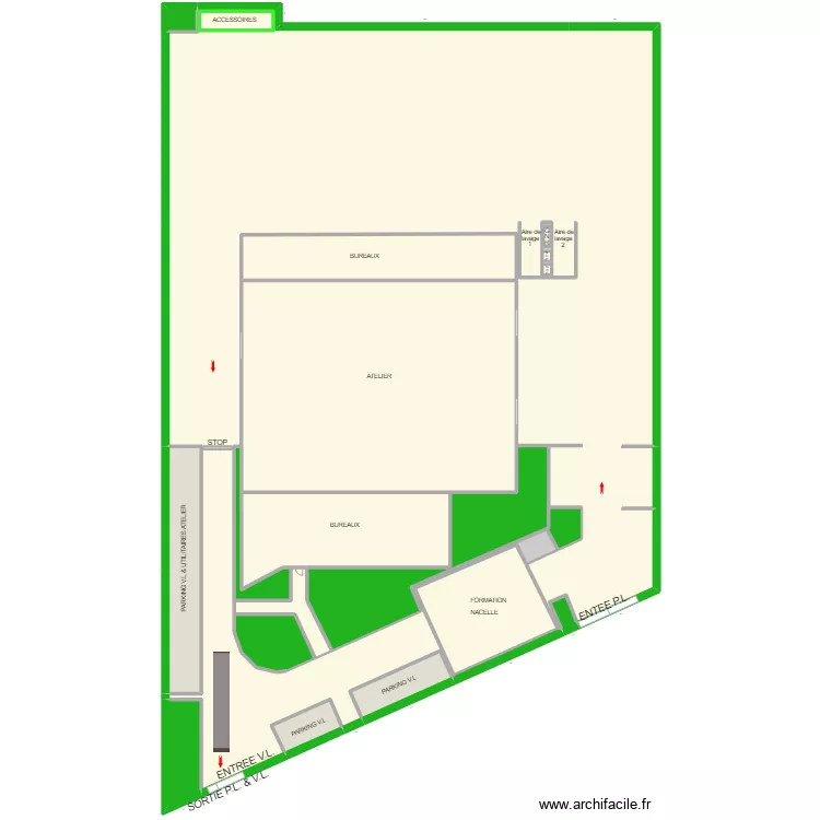 PARIS NORD 2023 MITRY MORY vierge. Plan de 