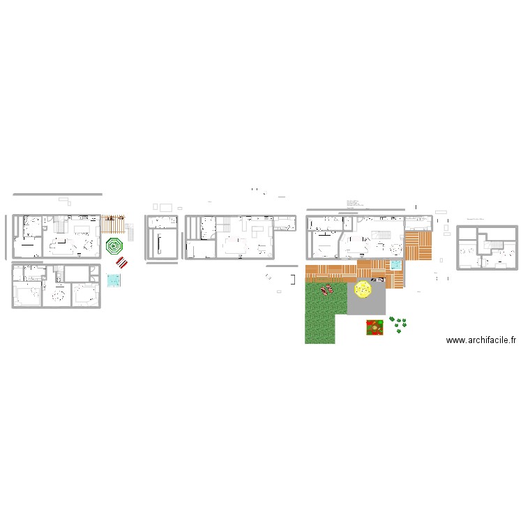 Plan 15 avril RB. Plan de 26 pièces et 501 m2