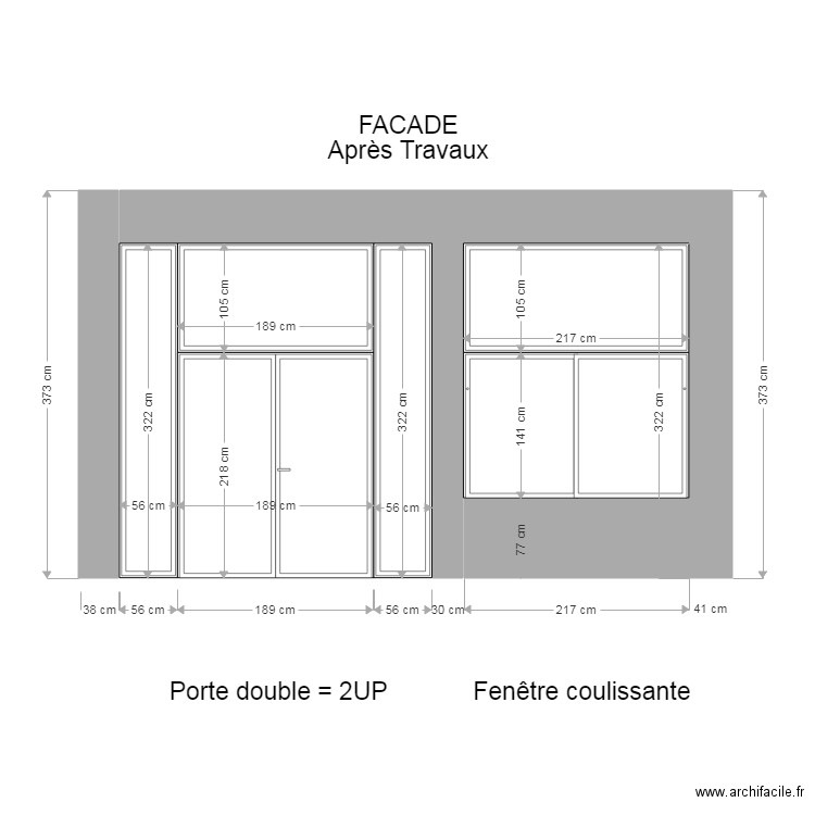 Facade Après 1. Plan de 0 pièce et 0 m2