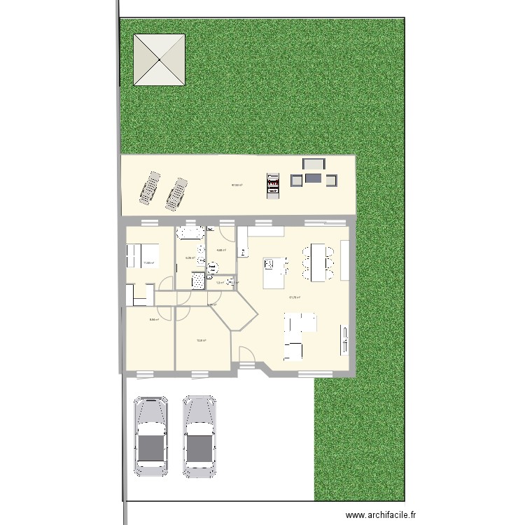 future maison mickaeline. Plan de 0 pièce et 0 m2