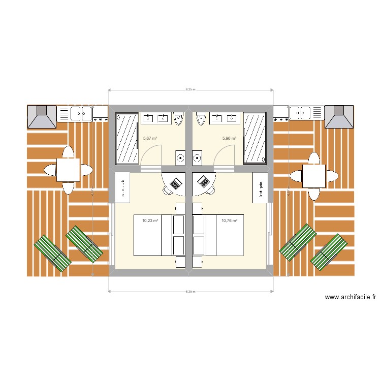 Condo Coco. Plan de 0 pièce et 0 m2