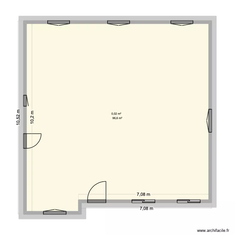 plan maison. Plan de 2  et 200 m²