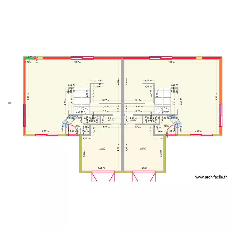 maison SAPOIS a construire. Plan de 10 Pièces et 192 m²