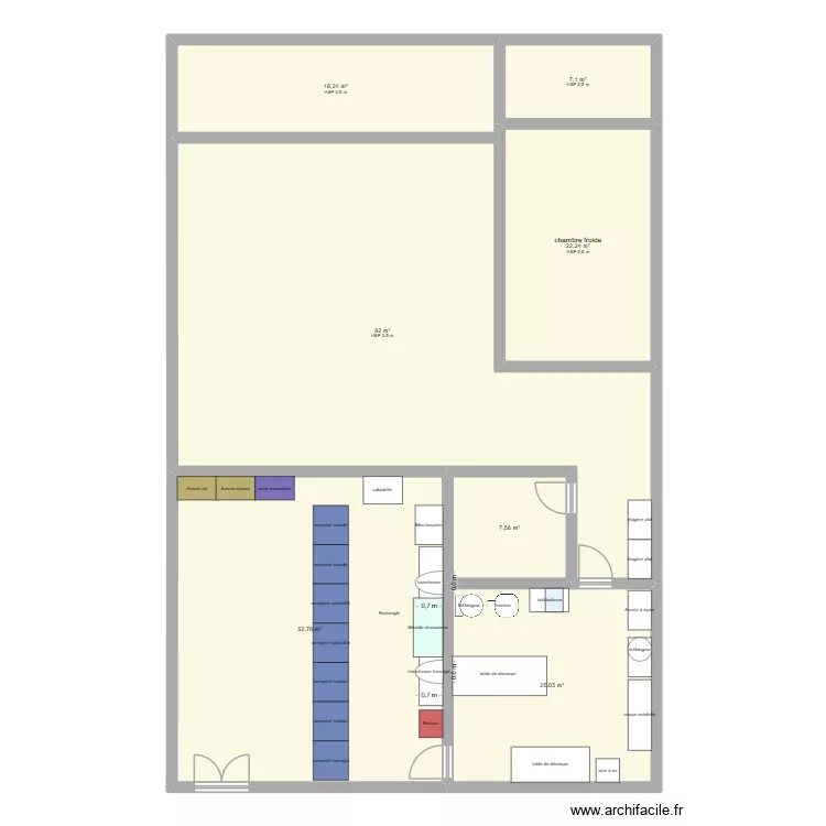 boucherie. Plan de 15 et 215 m² boucherie. Plan de 15 et 215 m²