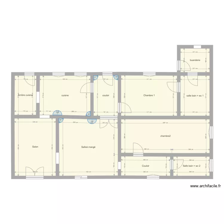 maison St Gervais. Plan de maison St Gervais. Plan de